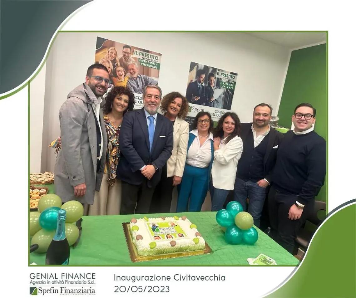 Taglio del nastro per il nuovo district point di Genial Finance a Civitavecchia