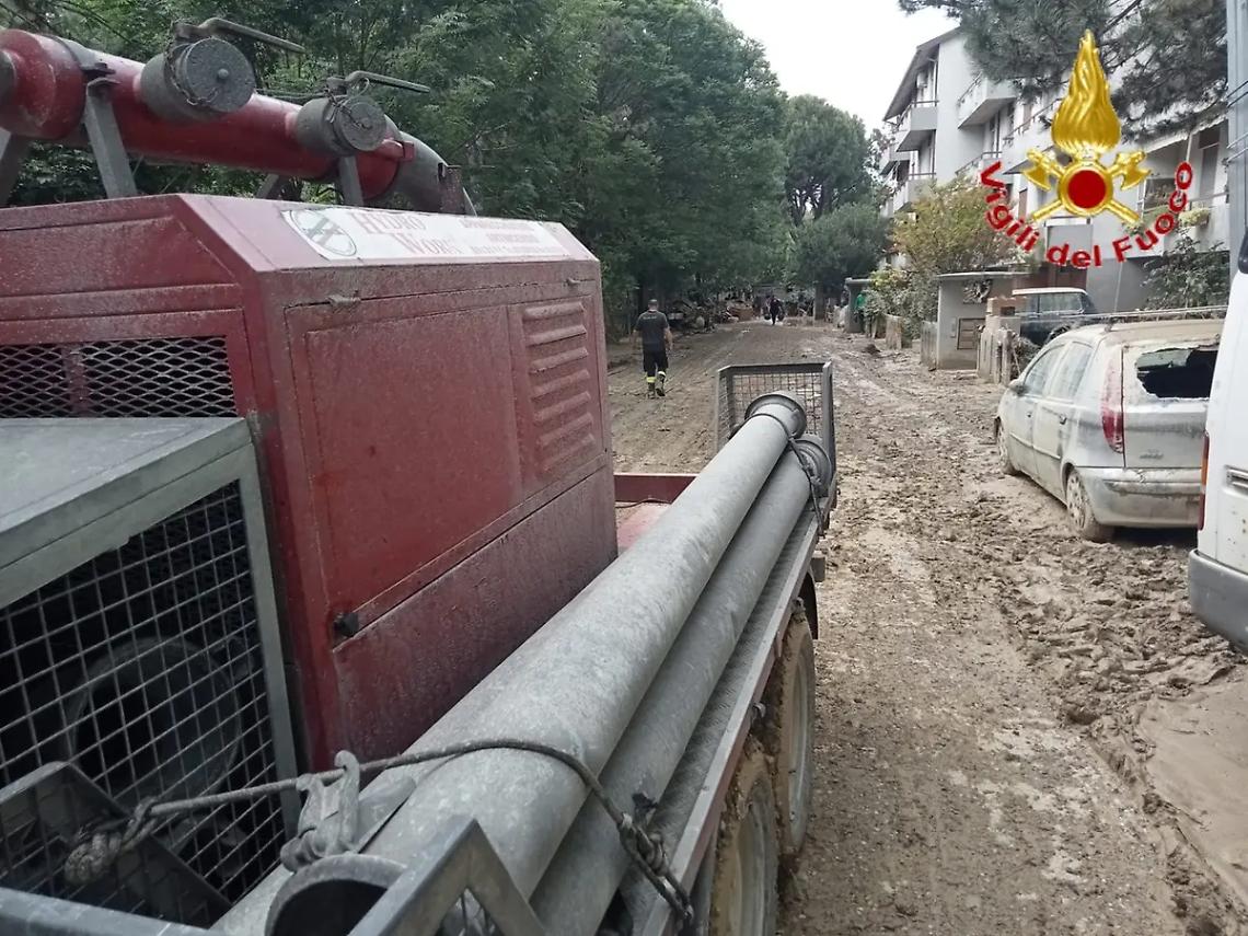 Alluvione Emilia Romagna, Vigili del fuoco di Civitavecchia in prima linea