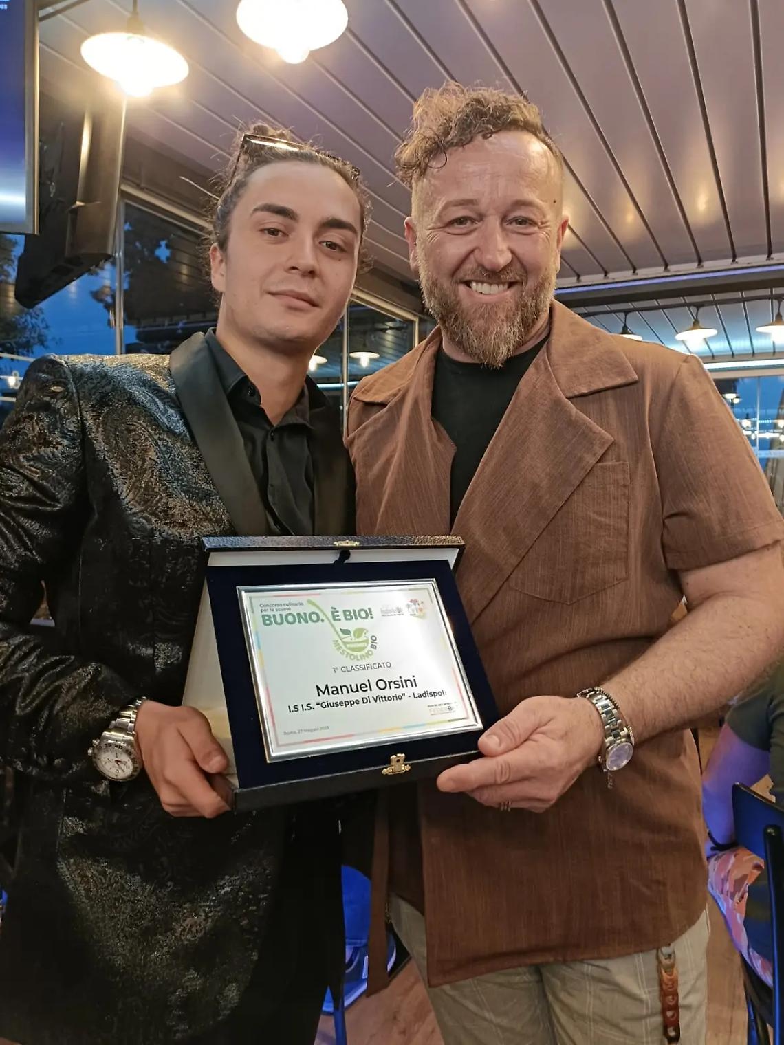 Concorso &ldquo;Bio&rdquo;: primo posto per Manuel Orsini