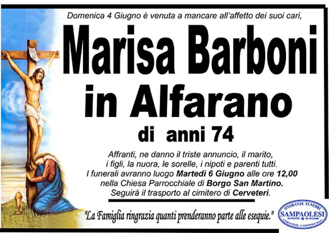 MARISA BARBONI in ALFARANO di anni 74