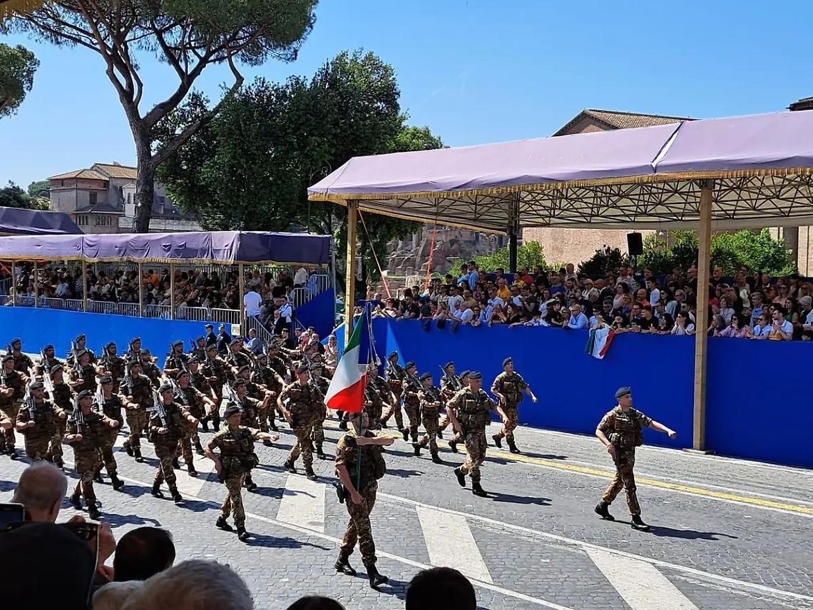 Parata del 2 giugno, presente anche l&rsquo;11&deg; Reggimento