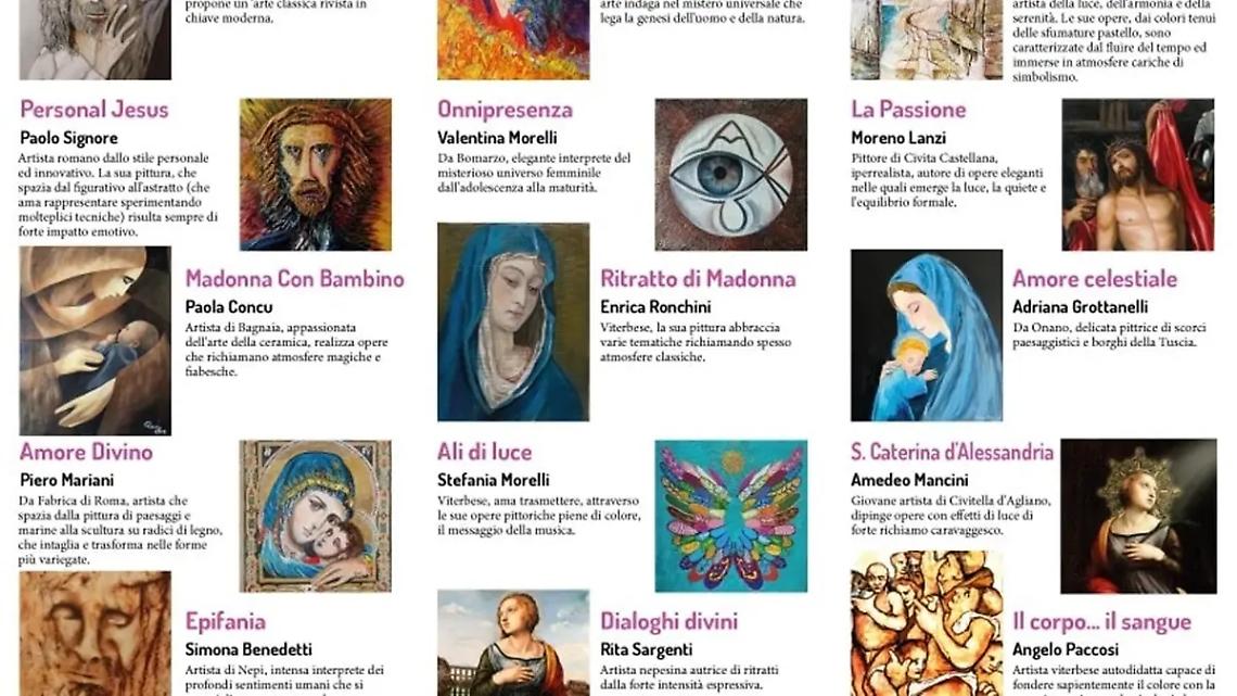 Ventidue dipinti in bella mostra a piazza del Comune