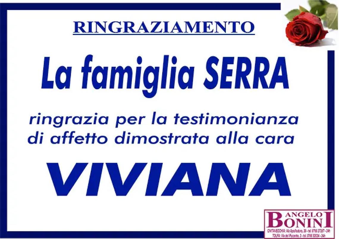 VIVIANA SERRA &ndash; Ringraziamento