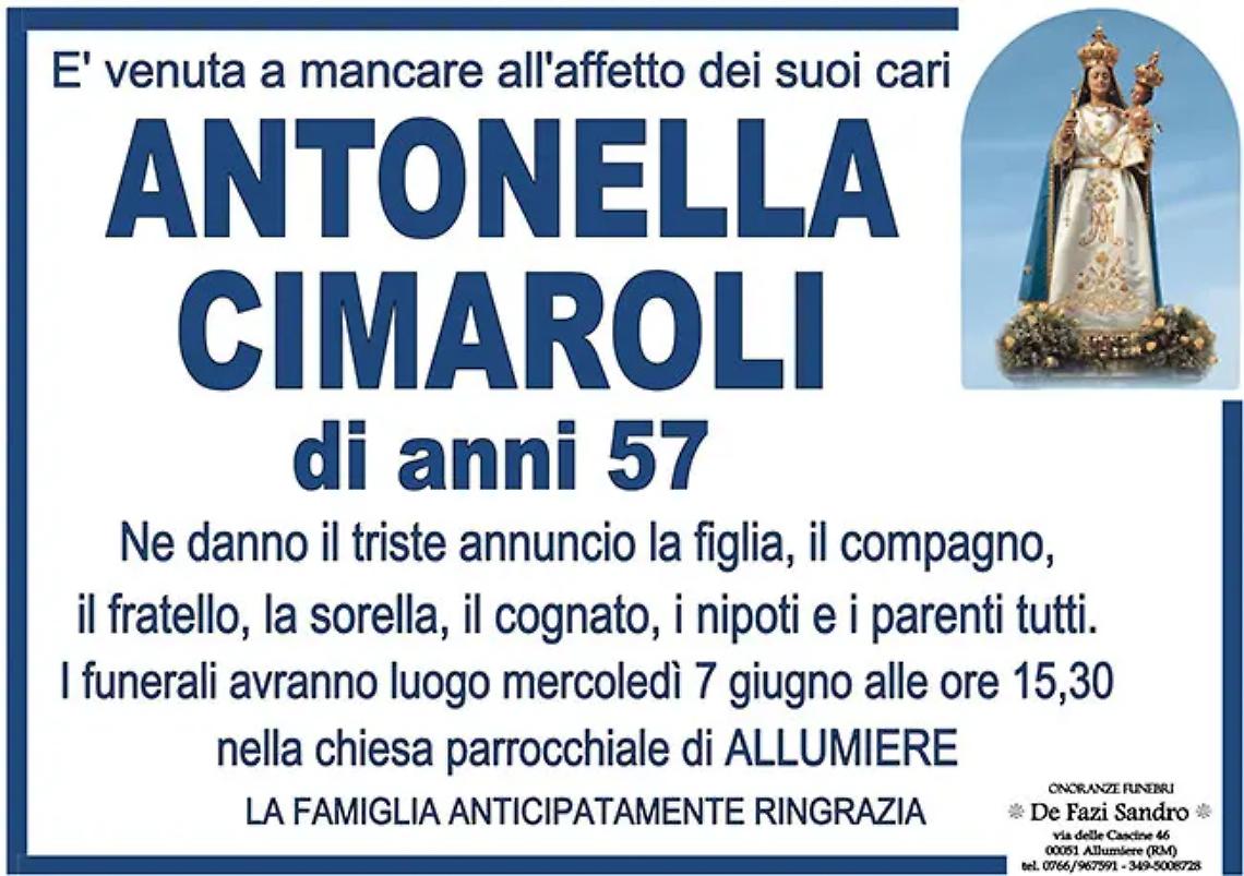 ANTONELLA CIMAROLI di anni 57