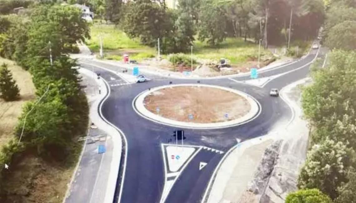 Completata la rotatoria in localit&agrave; la Colonnetta