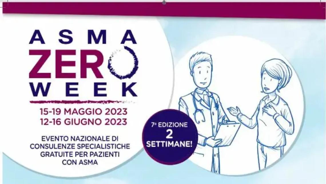 Asma zero week, dal 12 al 16 giugno consulenze specialistiche gratuite