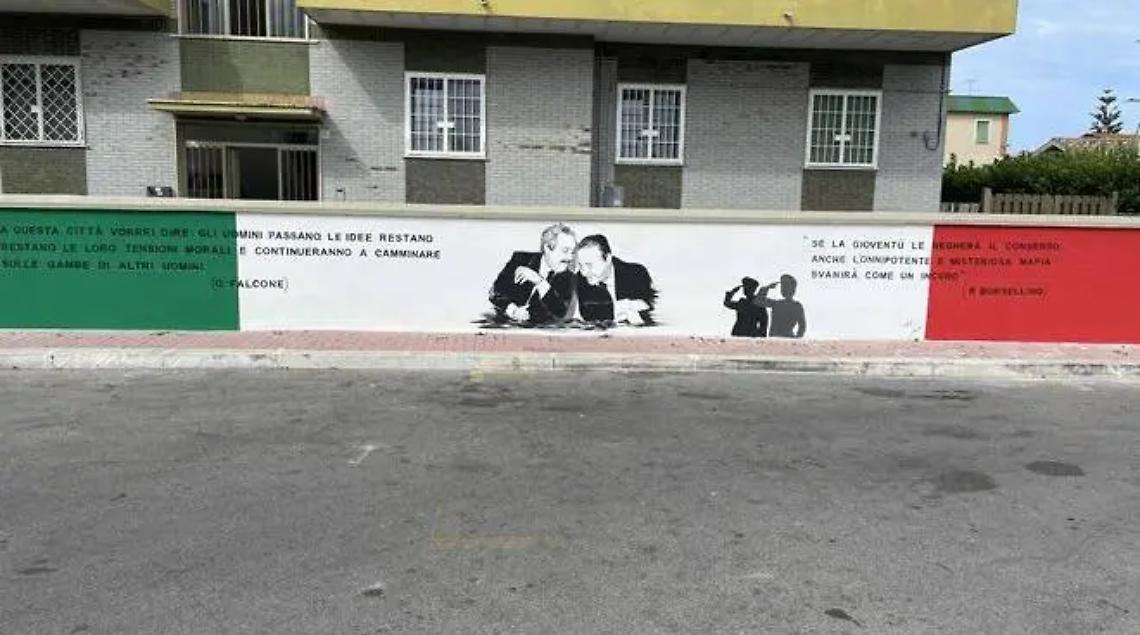 Passoscuro celebra Falcone e Borsellino con il Murales della Legalit&agrave;