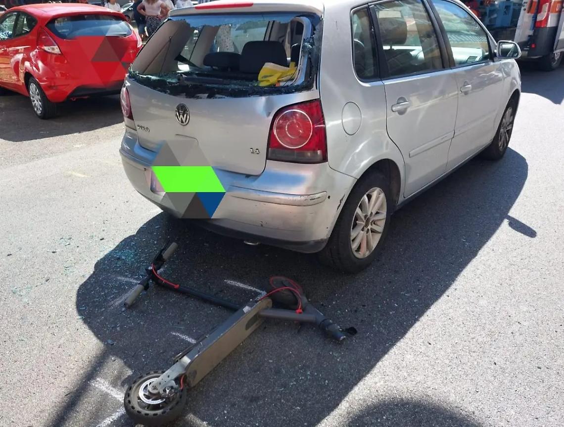 In due sul monopattino contro un&rsquo;auto