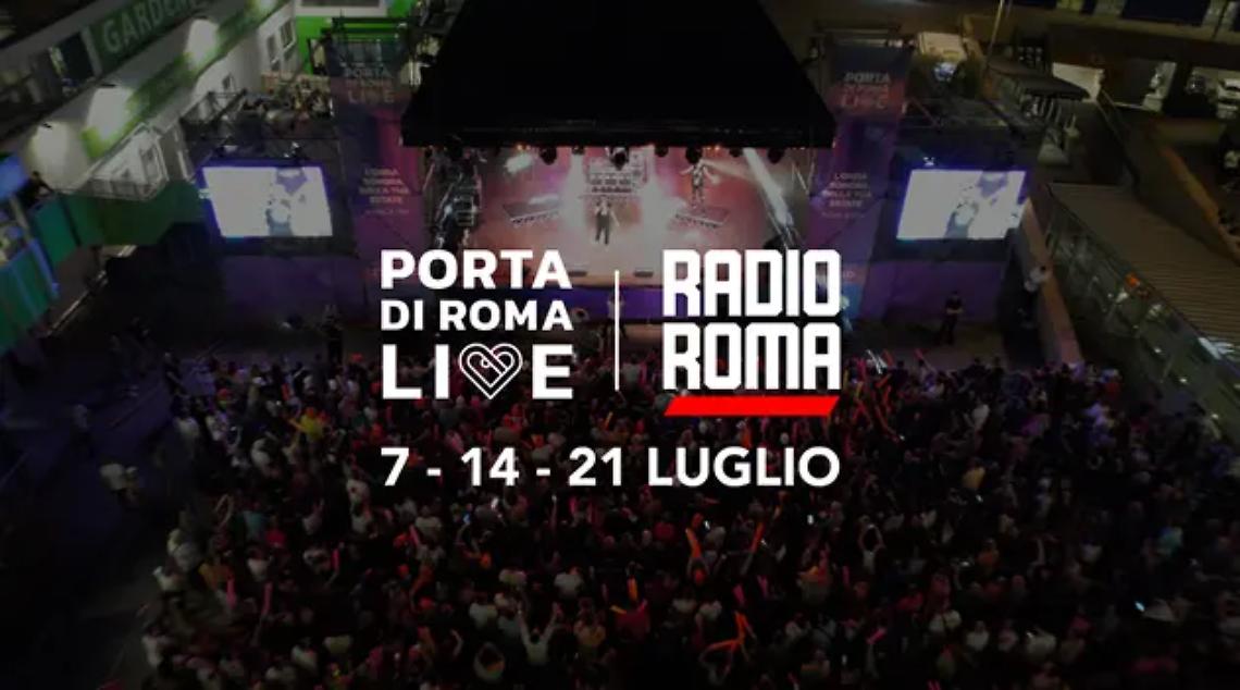 Con "Porta di Roma Live" la grande musica dal vivo colora l'estate della prima radio tv della capitale