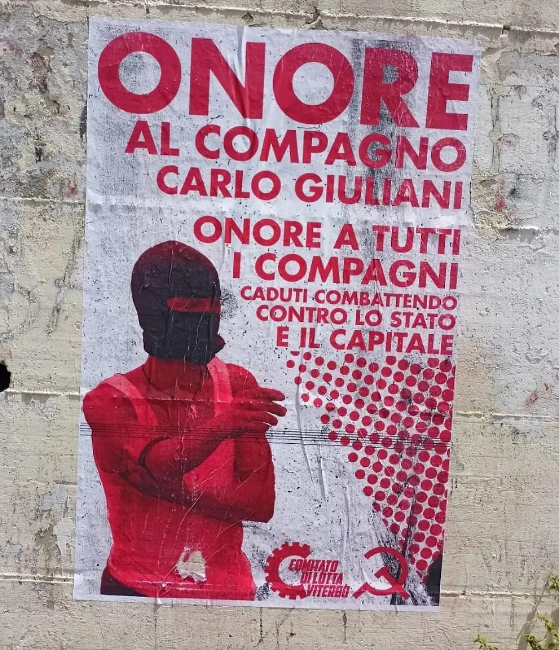 Spuntano manifesti inneggianti a Carlo Giuliani