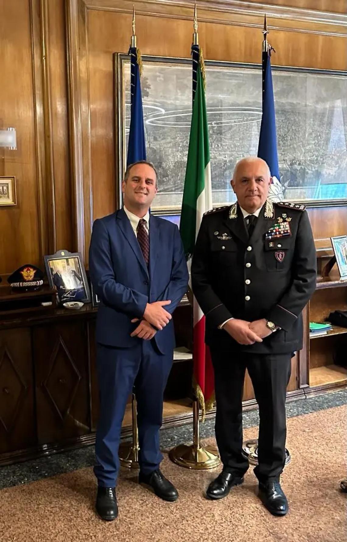 Battilocchio incontra i vertici di Carabinieri e Polizia di Stato