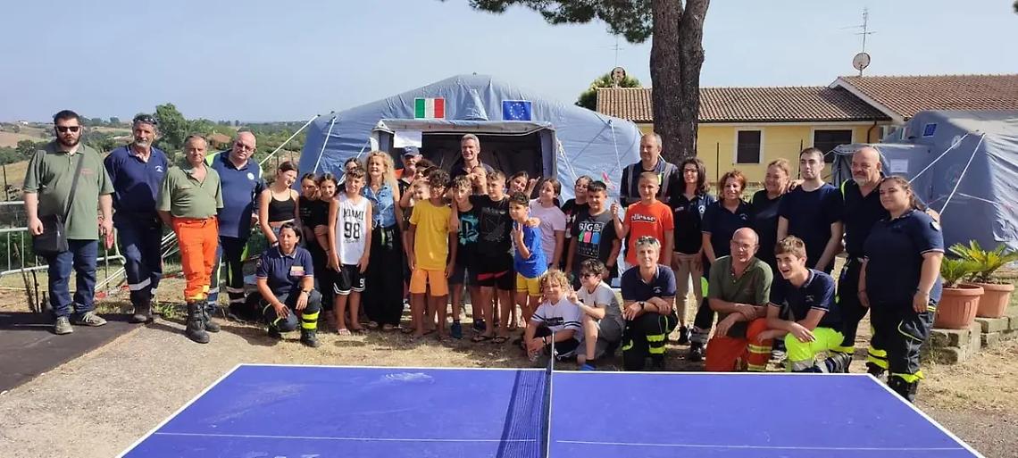 Prociv: i responsabili del dipartimento nazionale in visita al campo base