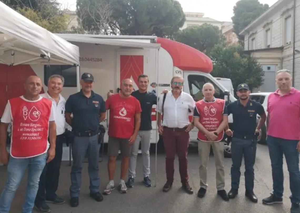 Tarquinia, ventisei donazioni della Polizia di Stato