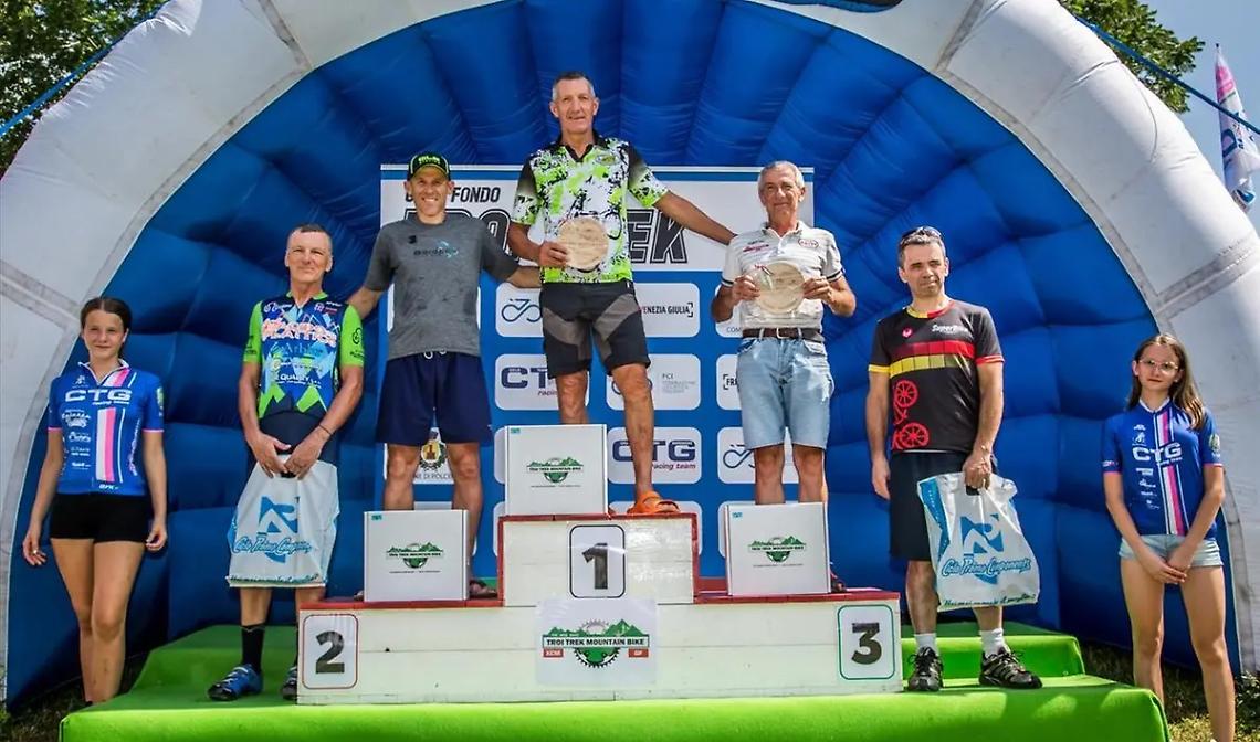 Gianfranco Mariuzzo in gran spolvero alla Troi Trek Mtb