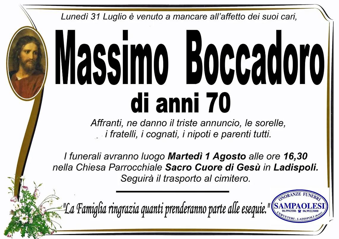 MASSIMO BOCCADORO di anni 70