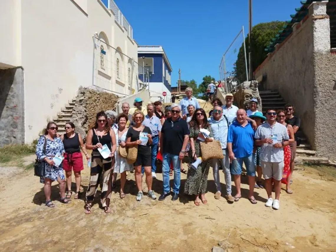 Protesta contro l&rsquo;abbattimento della rampa di via Giuliani