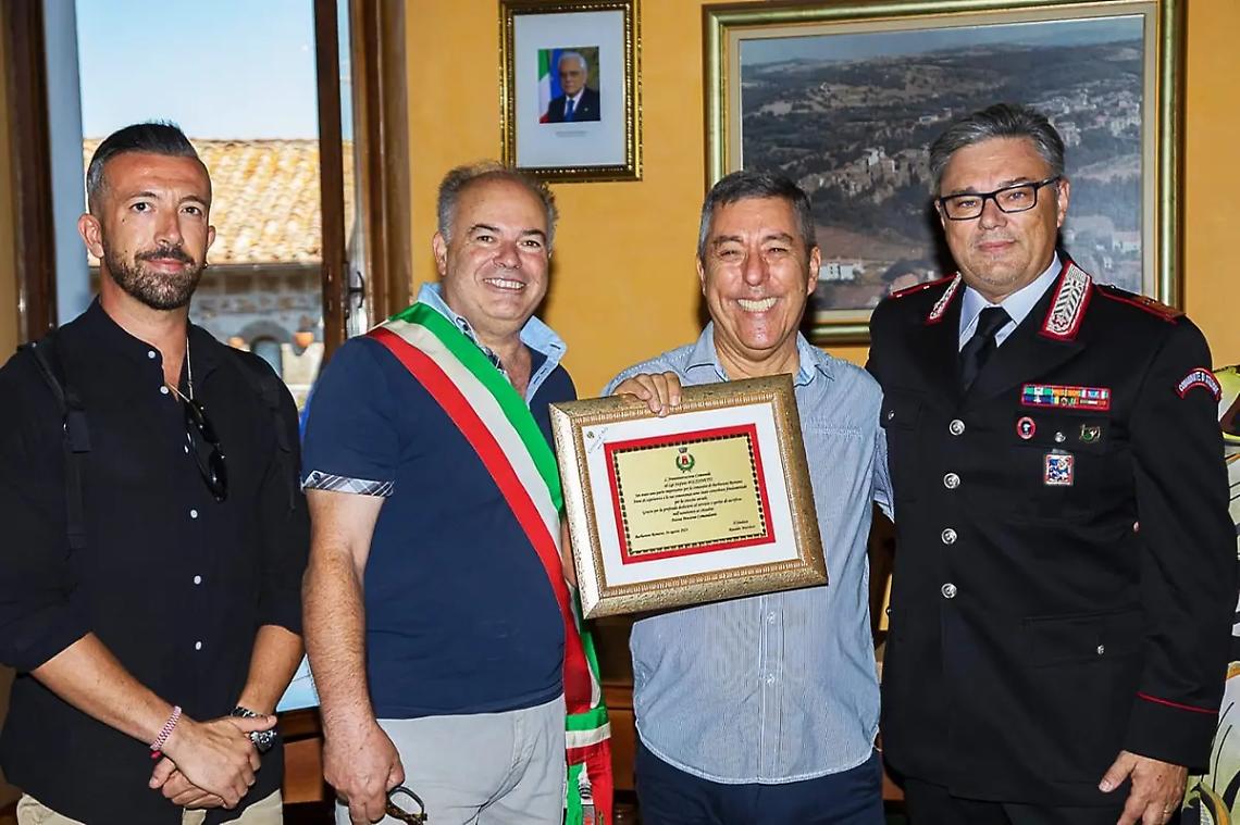 A Barbarano romano il saluto al luogotenente Polzonetti