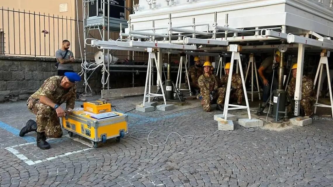 Macchina di Santa Rosa: 52,10 quintali, peso perfetto