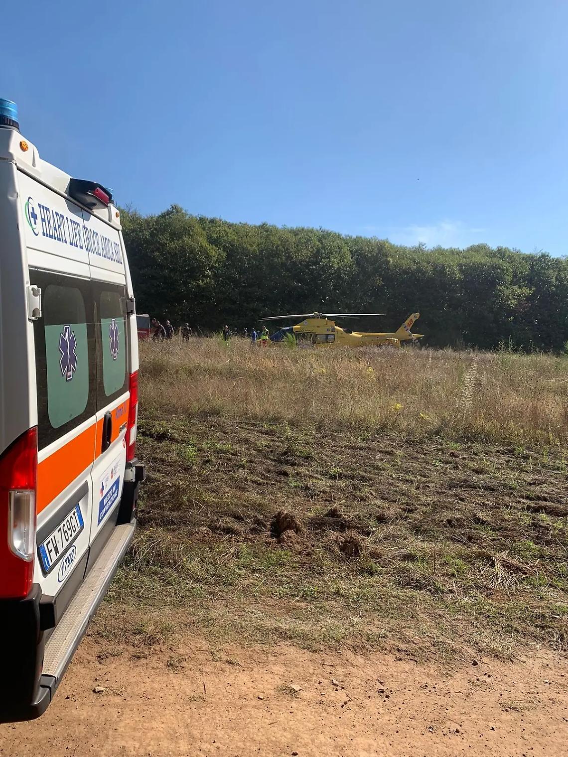 Vetralla: ciclista cade nel bosco, finisce in ospedale in codice rosso
