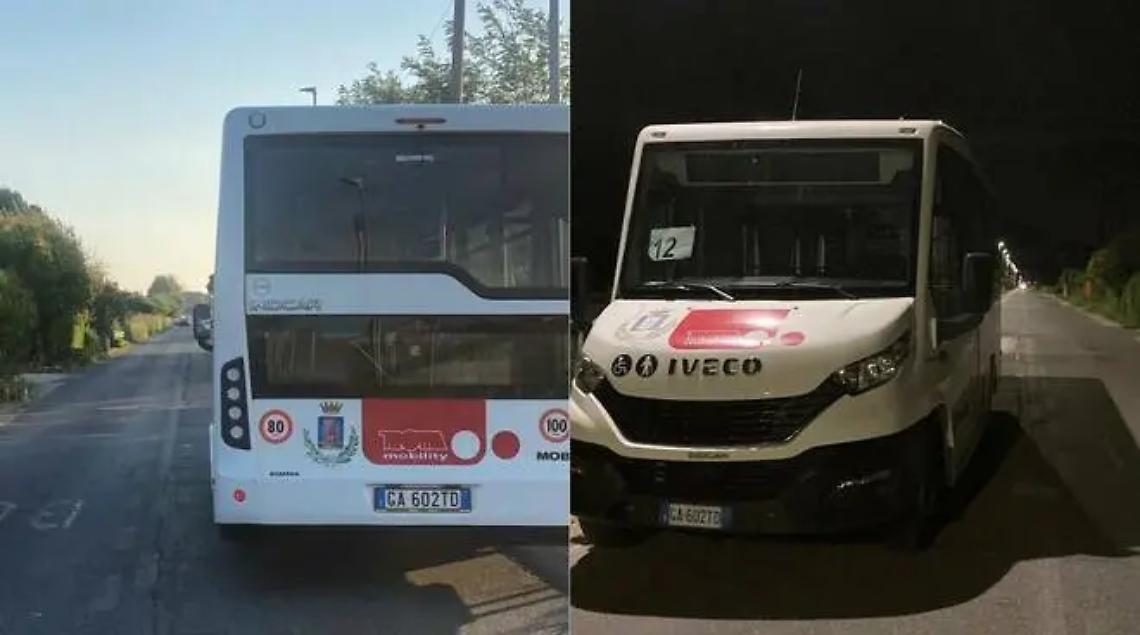 Bus Tpl guasto fermo da giorni in mezzo alla strada