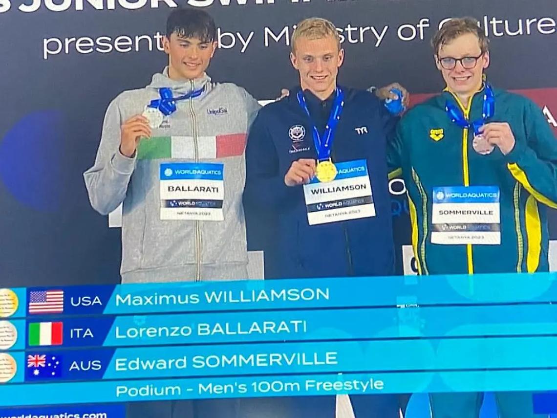 Mondiali, incredibile Ballarati: &egrave; argento nei 100 stile libero