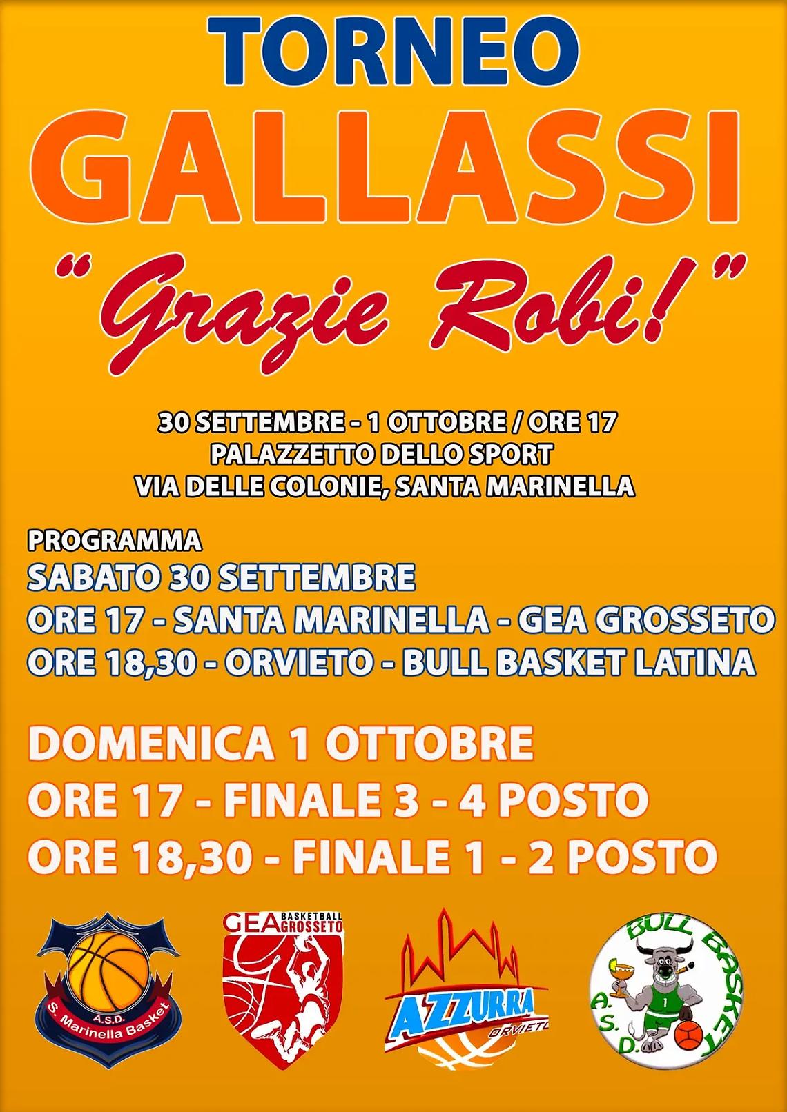 Sabato e domenica al Palazzetto di Santa Marinella il torneo &ldquo;Grazie Robi&rdquo;