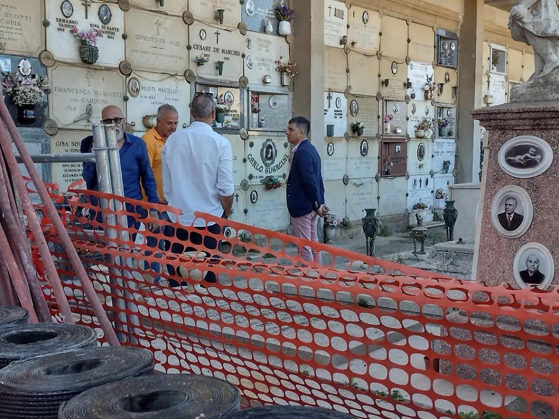 Cantieri aperti al cimitero monumentale