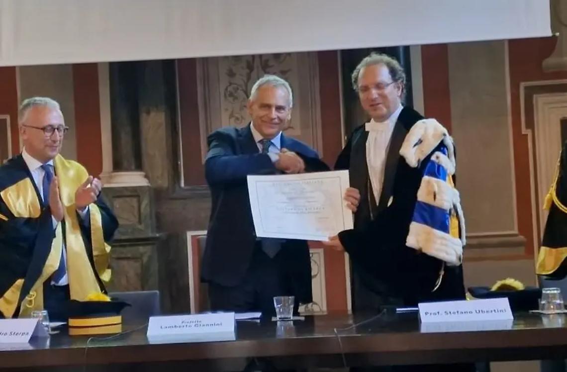 Universit&agrave; della Tuscia, dottorato honoris causa per Lamberto Giannini