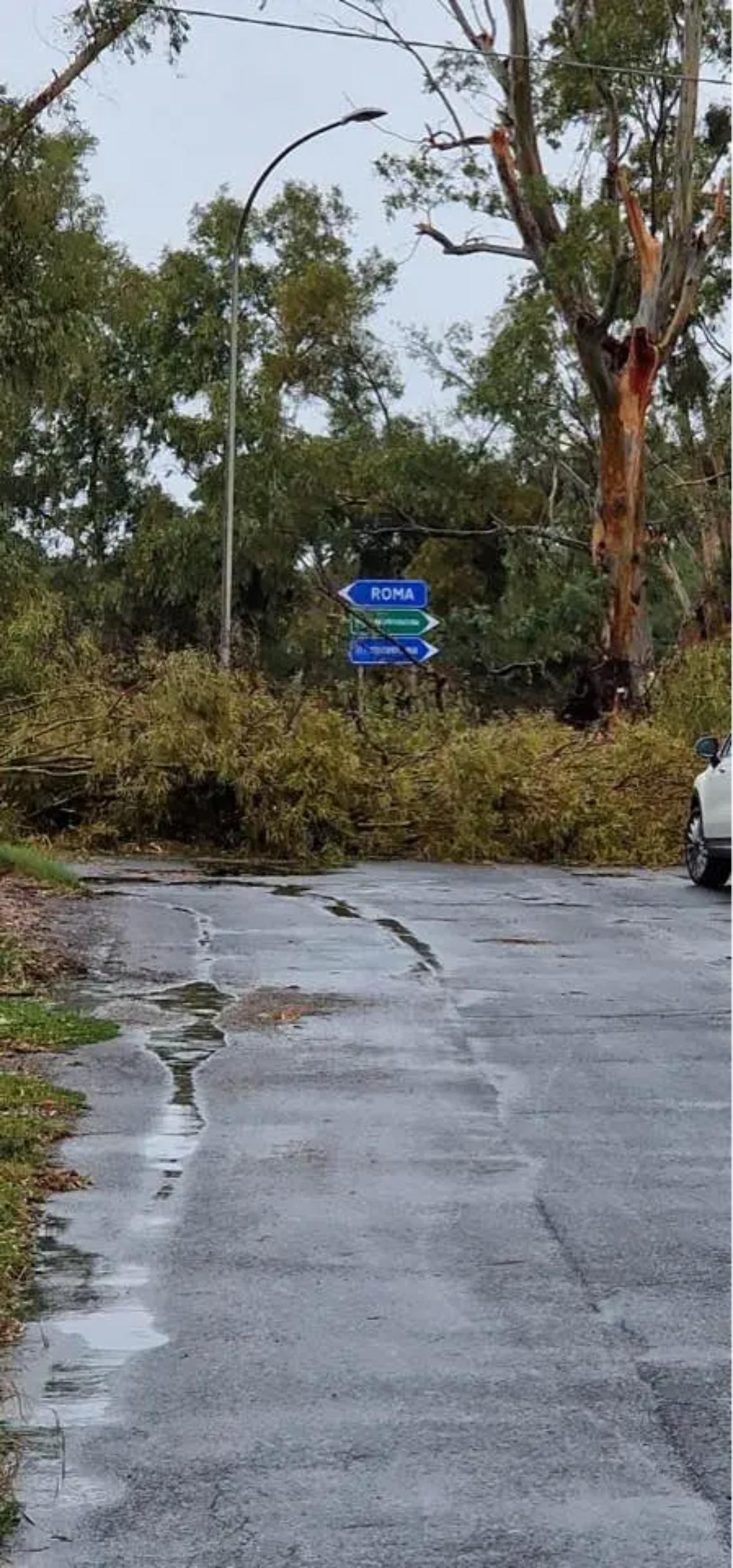 Nubifragio con tromba d&rsquo;aria a Santa Severa
