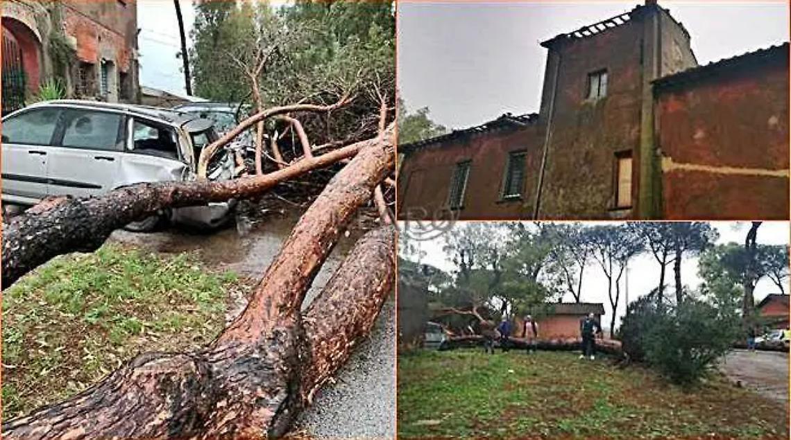 Tromba d&rsquo;aria devasta Testa di Lepre