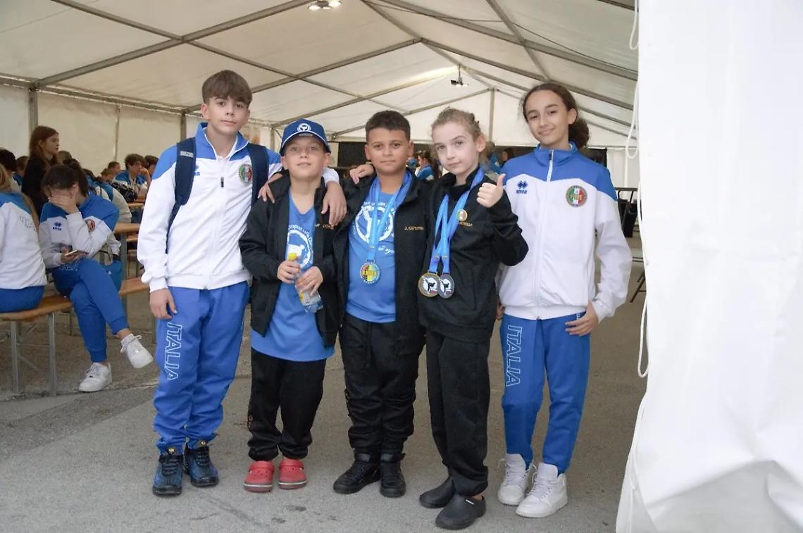 Goshin Dojo di nuovo su un podio internazionale con Belli, Greco, Monachella, Giustini e Cordone