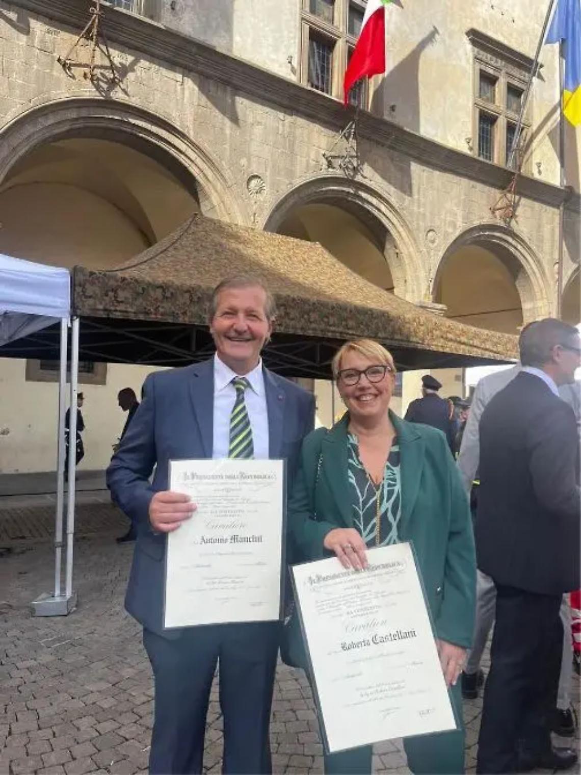 Due tarquiniesi nominati cavalieri della Repubblica