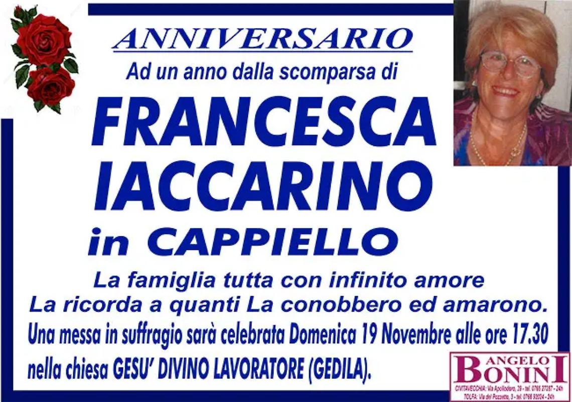 FRANCESCA IACCARINO in CAPPIELLO &ndash; Anniversario