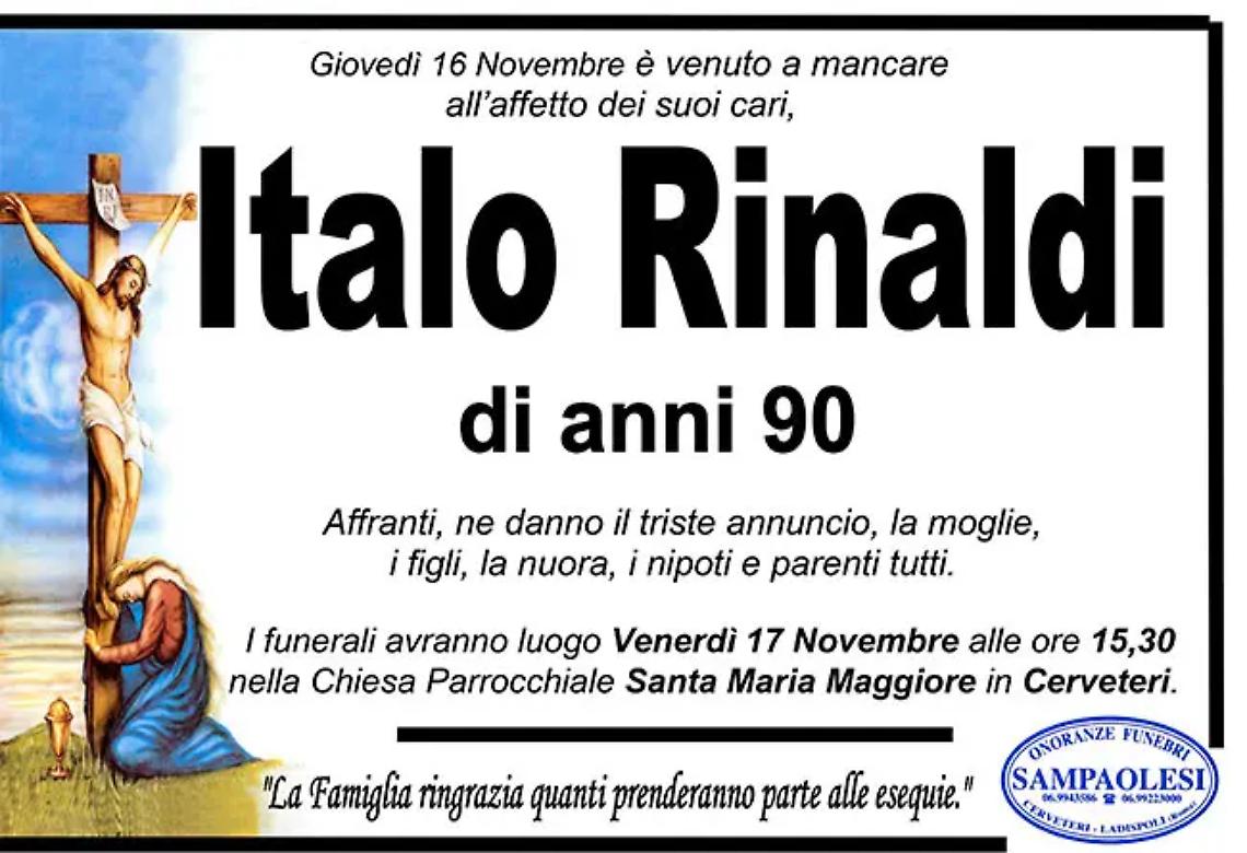 ITALO RINALDI di anni 90