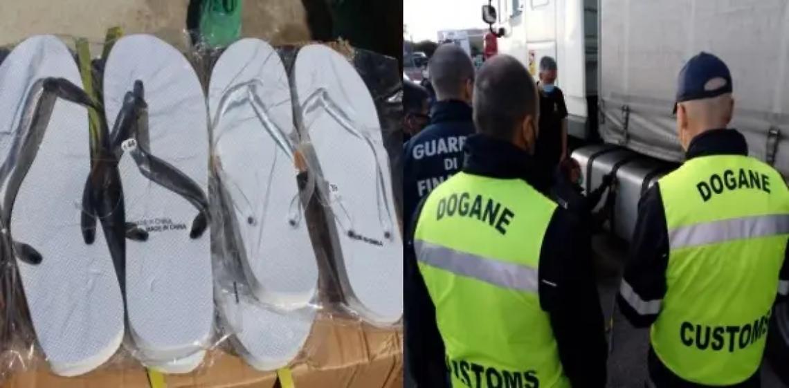 Infradito non sicure: scatta il sequestro