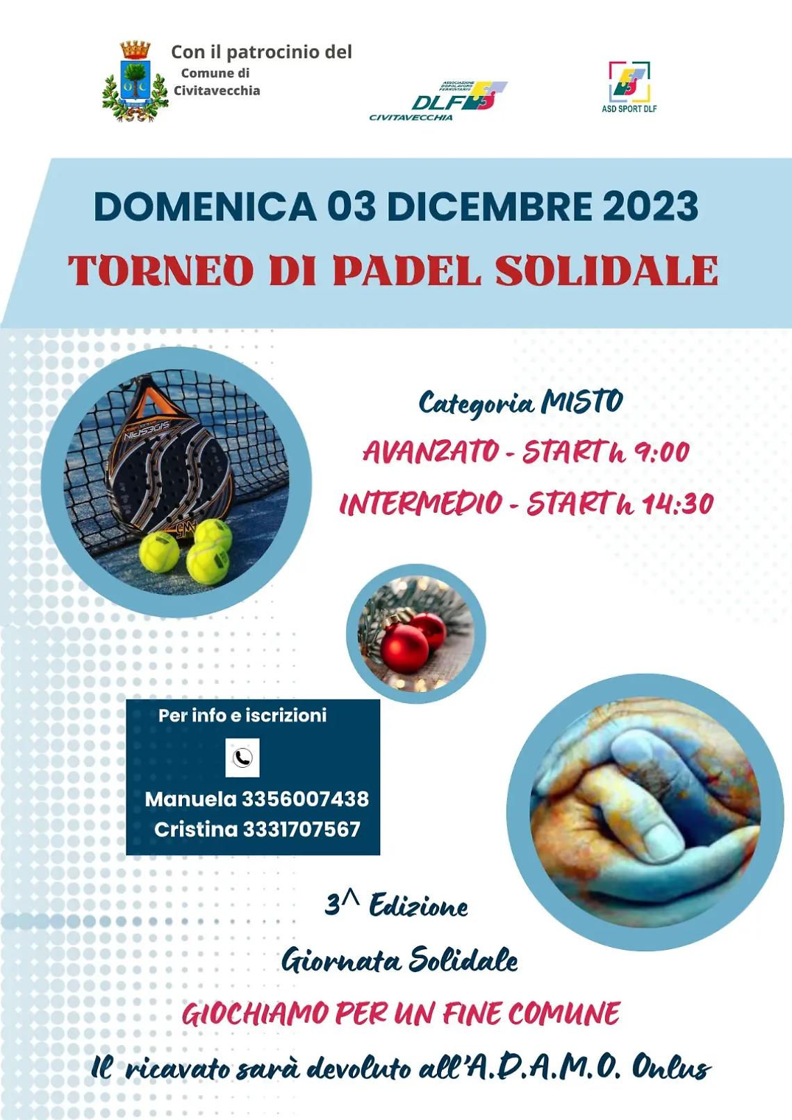 Al Dlf il &ldquo;Torneo di Padel solidale&rdquo;