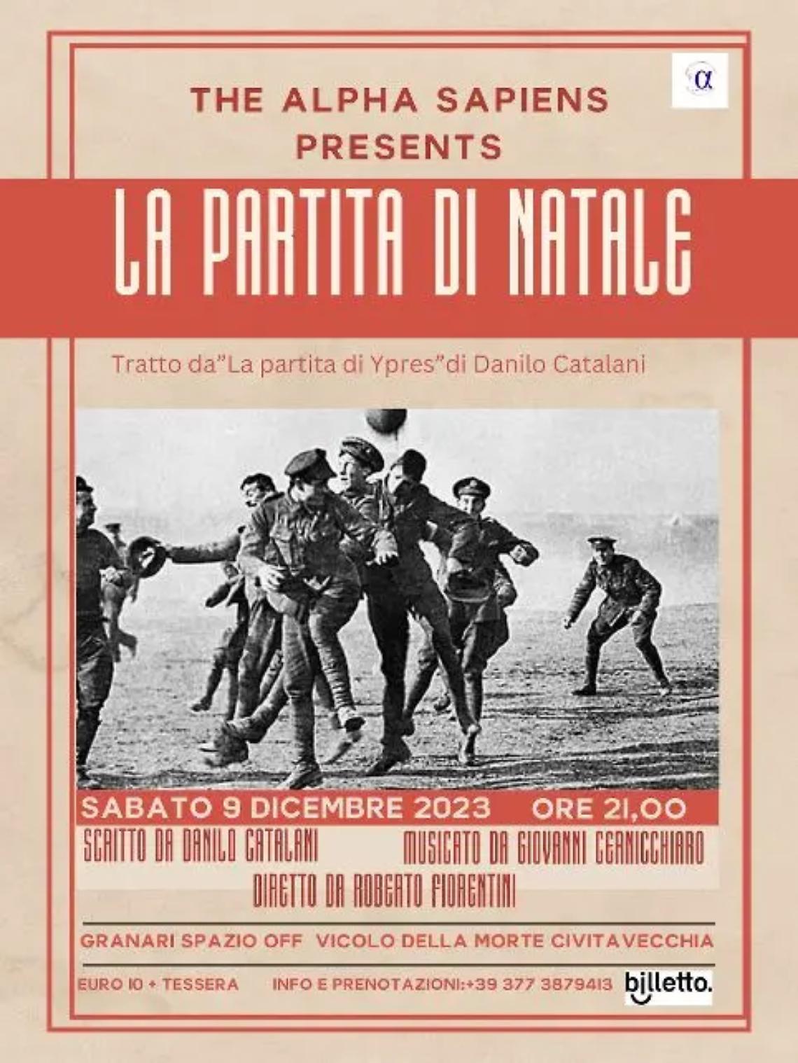 Granari spazio off, sul palco &ldquo;La partita di Natale&rdquo;