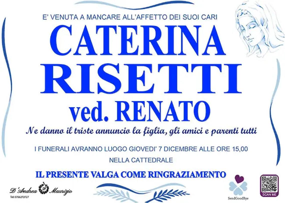 CATERINA RISETTI ved. RENATO