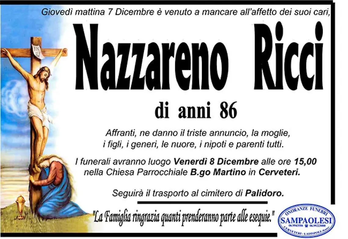 NAZZARENO RICCI di anni 86