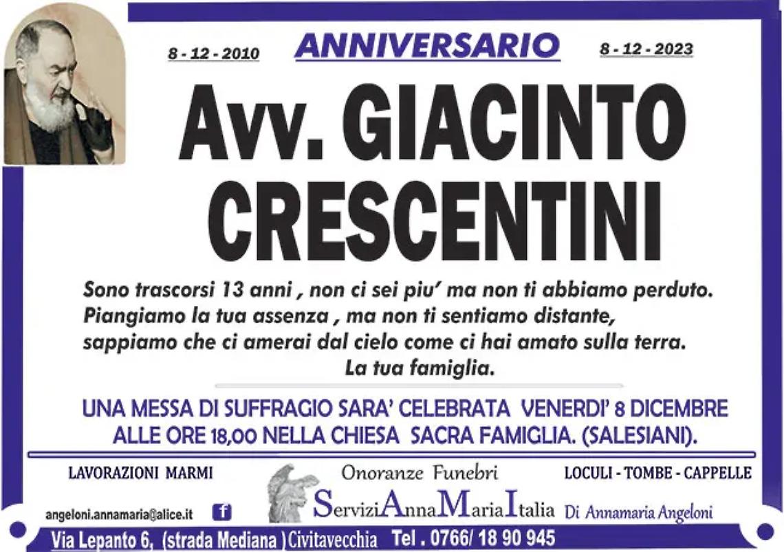 Avv. GIACINTO CRESCENTINI