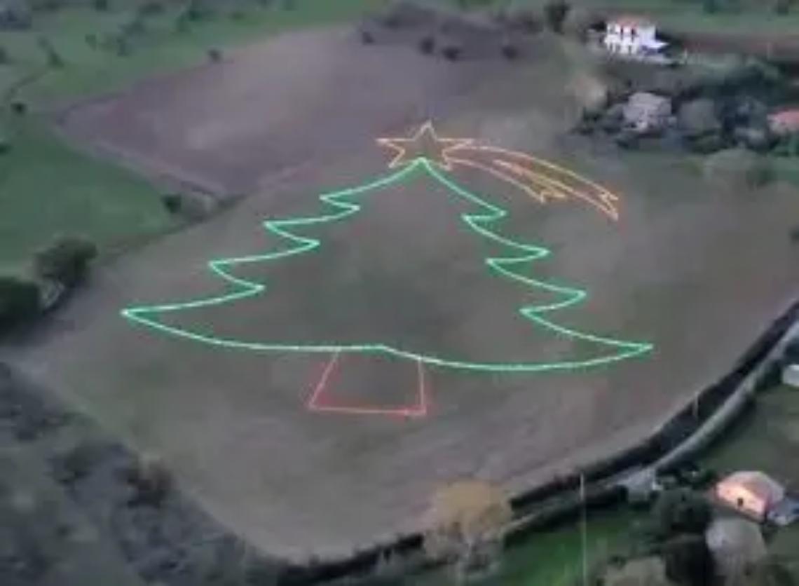 A Celleno il pi&ugrave; grande albero di Natale della Tuscia