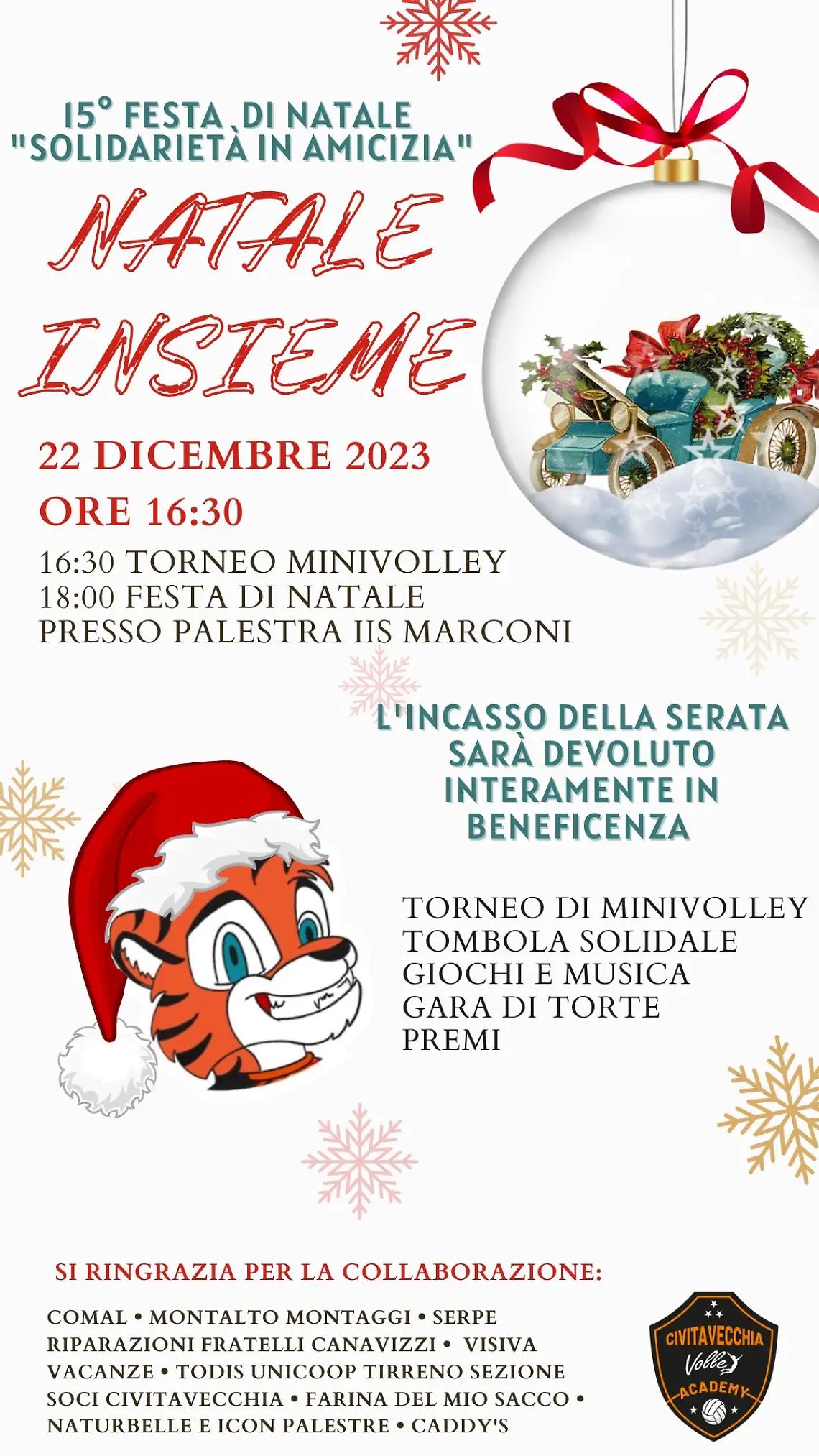 Natale Insieme, la 15esima festa di Natale &ldquo;Solidariet&agrave; in amicizia&rdquo;