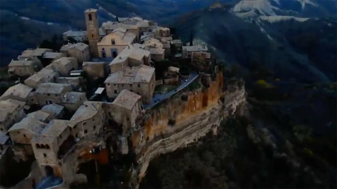 Civita di Bagnoregio nel video di Natale della polizia