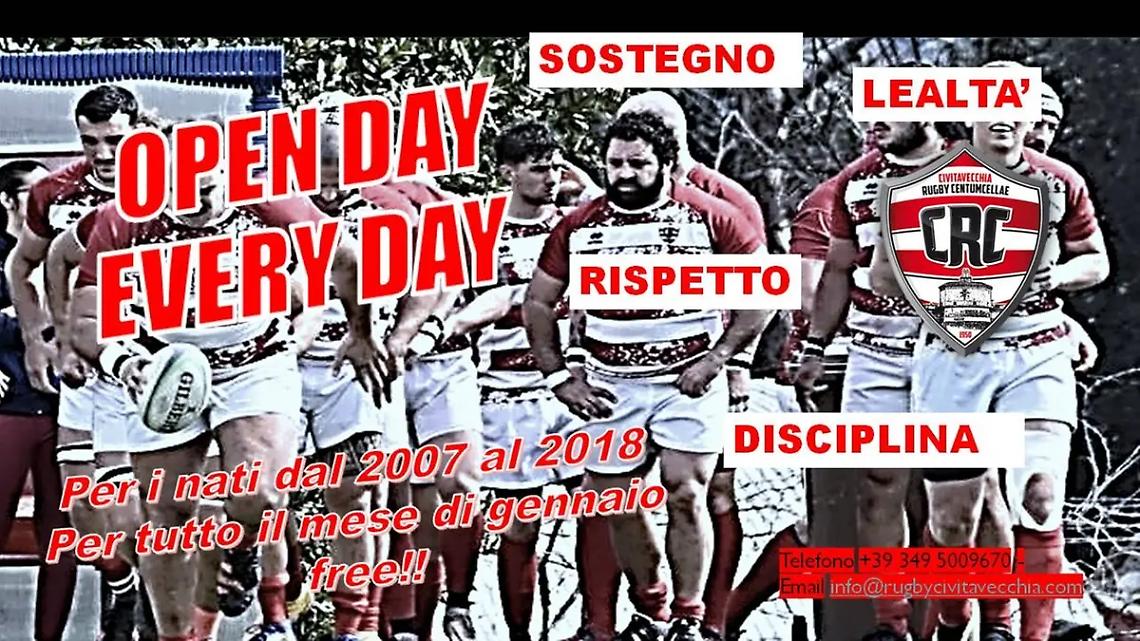 &ldquo;Open Day Every Day&rdquo; con il Rugby Civitavecchia