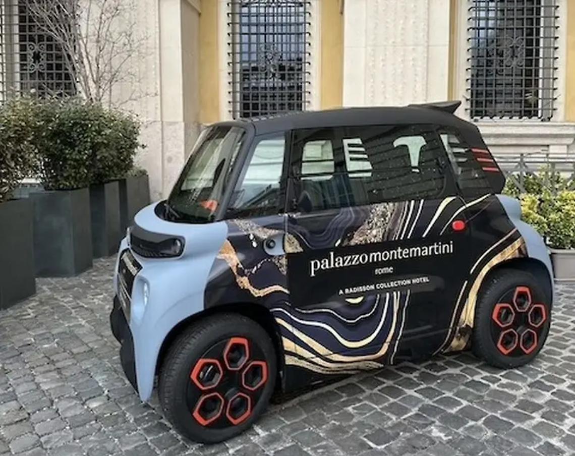 La nuova Citroen AMI - 100% &euml;lectric conquista il mondo del turismo e dell'hotellerie