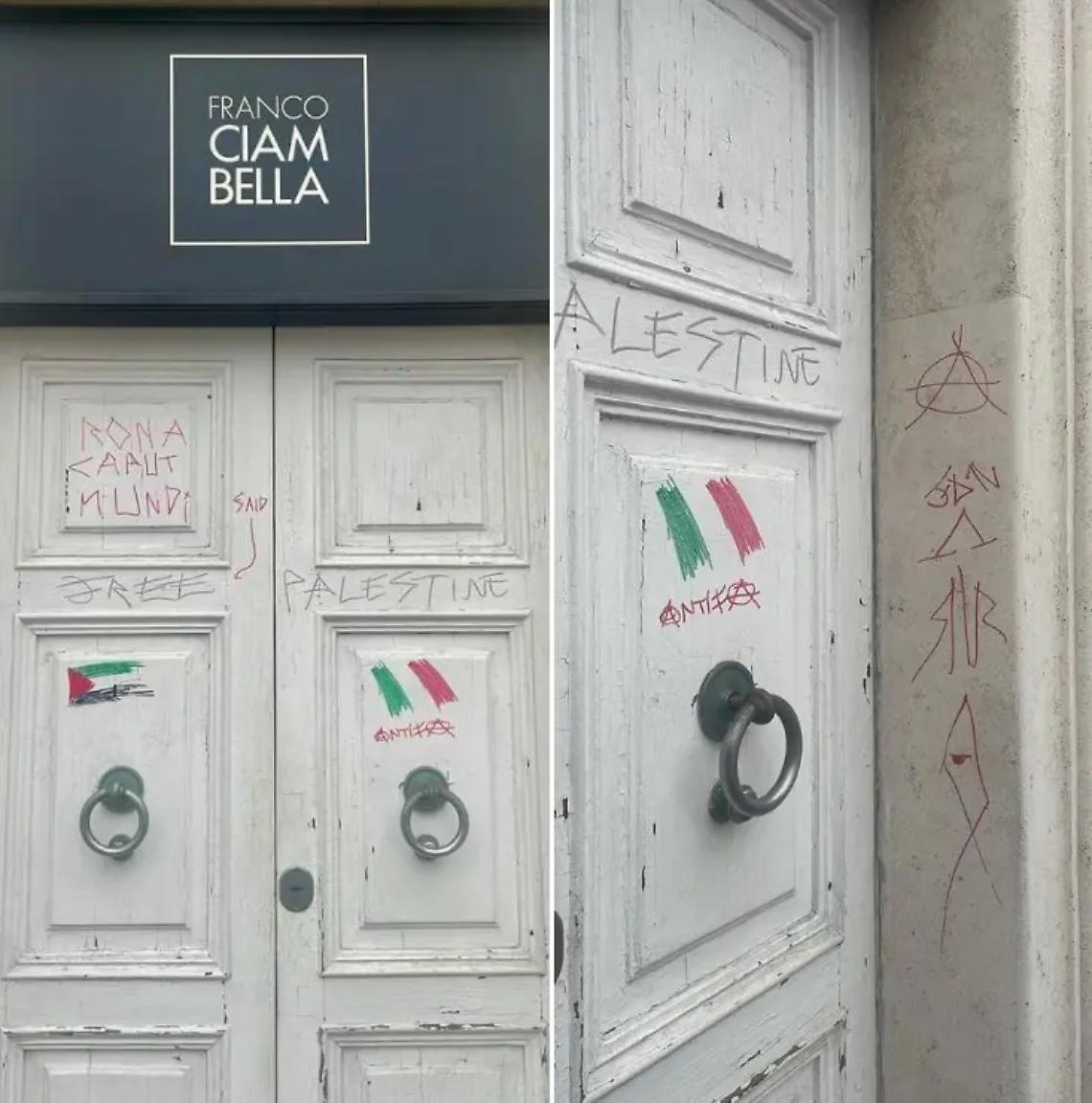 L&rsquo;atelier di Ciambella preso di mira dai vandali