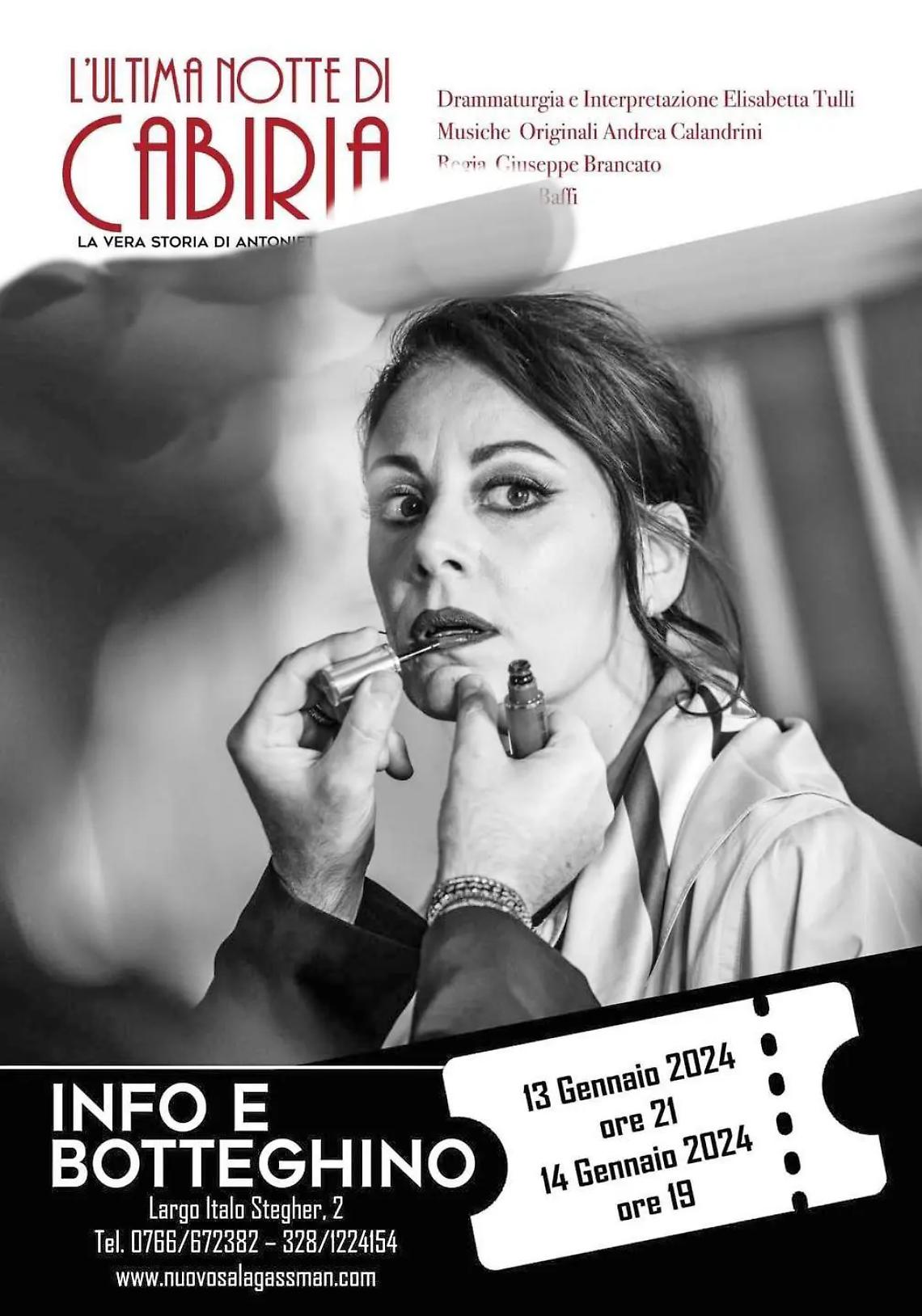 Gassman, sul palco l'ultima notte di Cabiria di Elisabetta Tulli