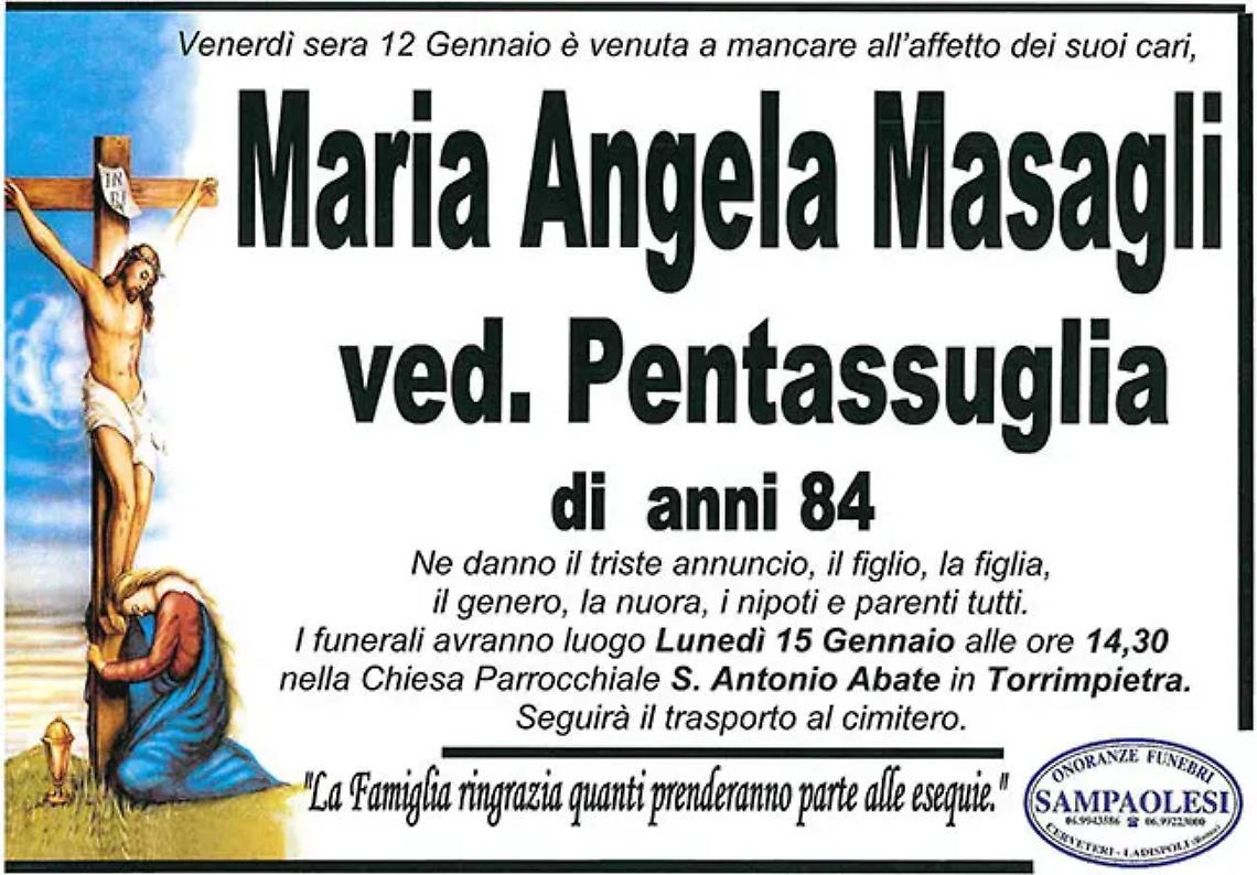 MARIA ANGELA MASAGLI ved. PENTASSUGLIA di anni 84