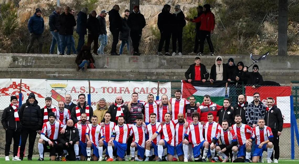 Continua la marcia trionfale del Real Tolfa: i biancorossi sono in vetta al girone di Viterbo