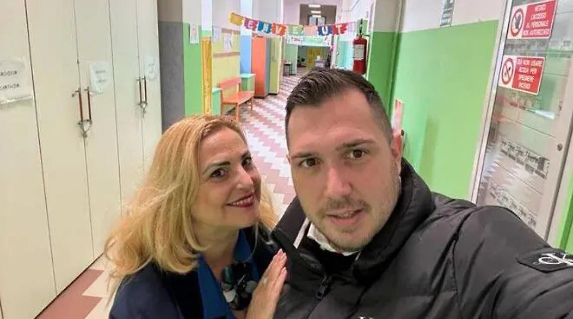 Sopralluogo di Coronas e Fata alla scuola G.B. Grassi